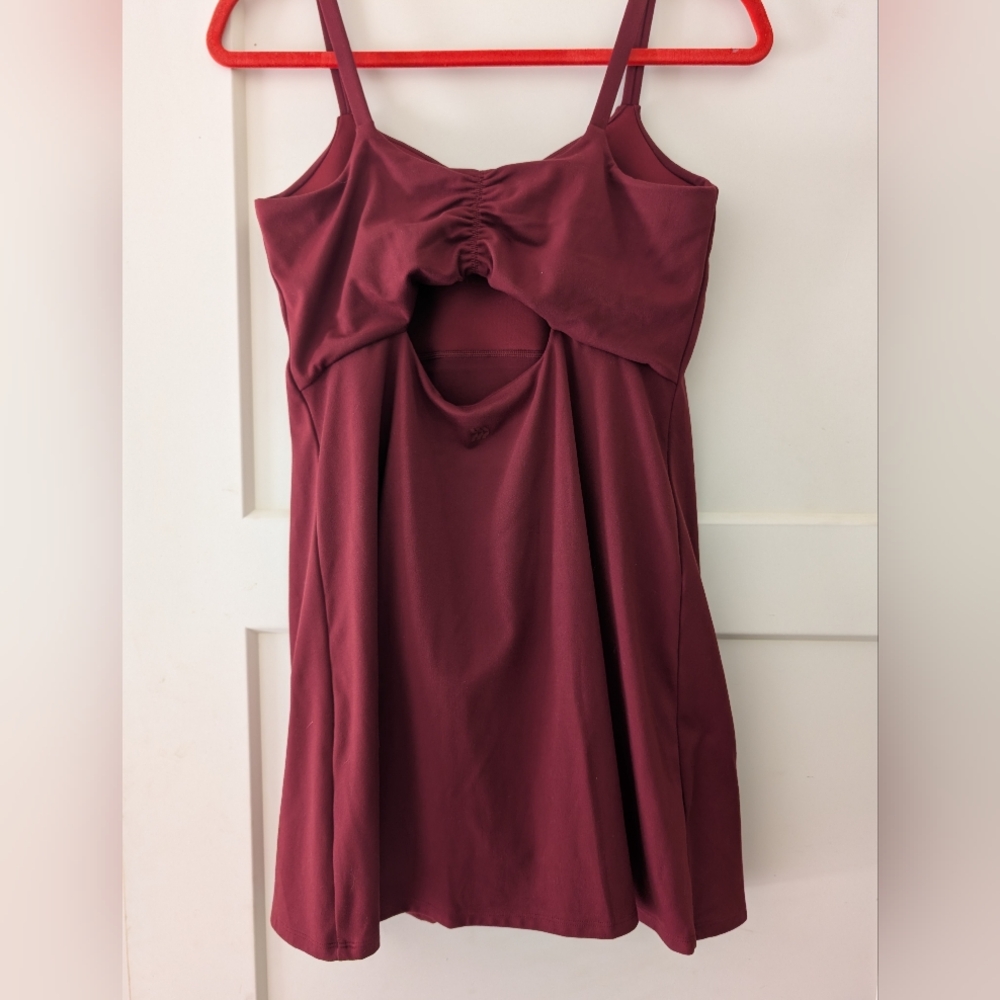 all in motion Burgundy Satin-Look Camisole - Picture 2 of 4